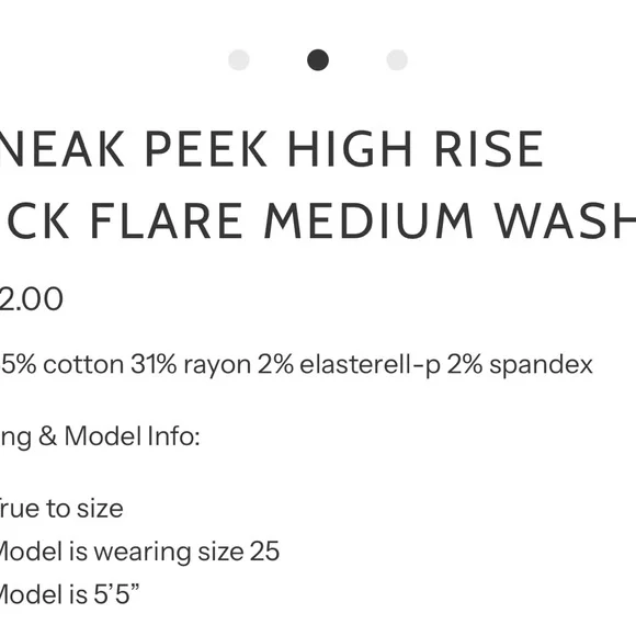 Sneak Peek High Rise Jeans - Medium Wash - NWT - Picture 5 of 5